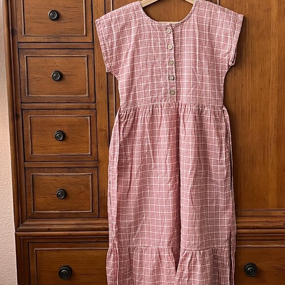 Little Cottonwood Golden Hour Lily Sleeveless Dress in Pink Plaid - Picture 3 of 9